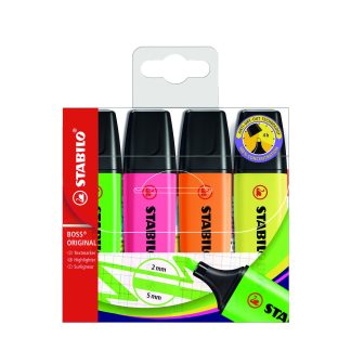 STABILO BOSS ORIGINAL, 4 färger / SET