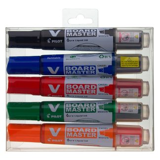 WB-penna Pilot Board Master, 5 färger / SET