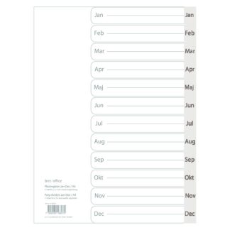 Register Jan-Dec, plast