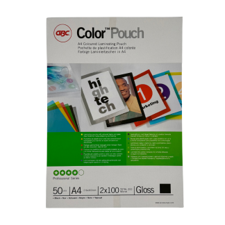 Lamineringsficka A4 med färgad baksida, 50 st